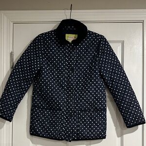 Crewcuts Dark Blue Puffer with White Dots